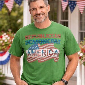 NWT - Large green shirt. American Patriots. Patriotic Independence day. July 4th